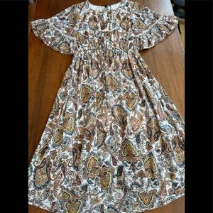 Signature Studio Paisley Print Dress, Size Large